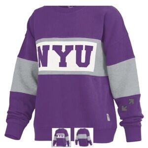 New York university NYU women’s pullover sweatshirt crewneck